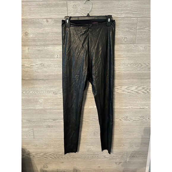 Commando Perfect Control Faux Leather Leggings Black Large L 118.00 - Picture 1 of 7